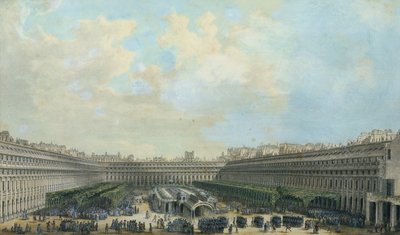 The Garden of the Palais Royal by Louis Nicolas de Lespinasse